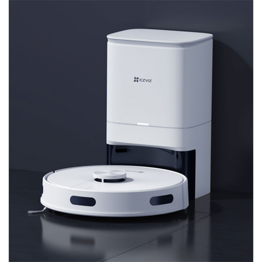 EZVIZ RE4 Plus Smart robotporszívó dokkolóval felmosó funkcióval, 45W 4000Pa, üzemidő 240 perc háziállat szőreltávolítás
