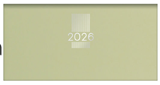 Dayliner MyPastel zsebnaptár, heti tervező, 17x8cm, világoszöld, 2026