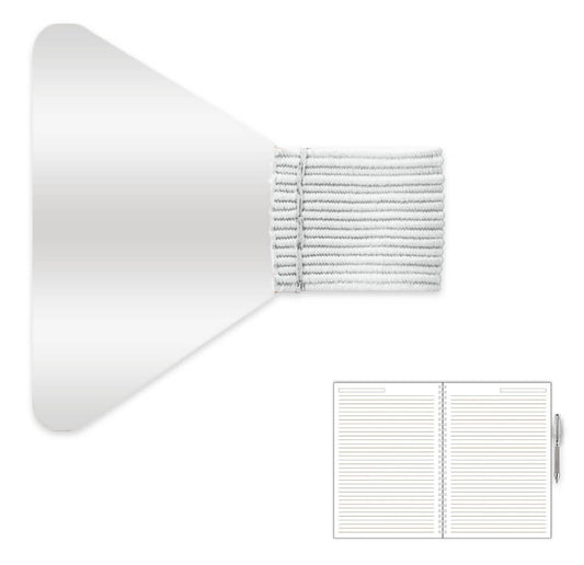 Dayliner gumis tolltartó határidőnaplóhoz, fehér