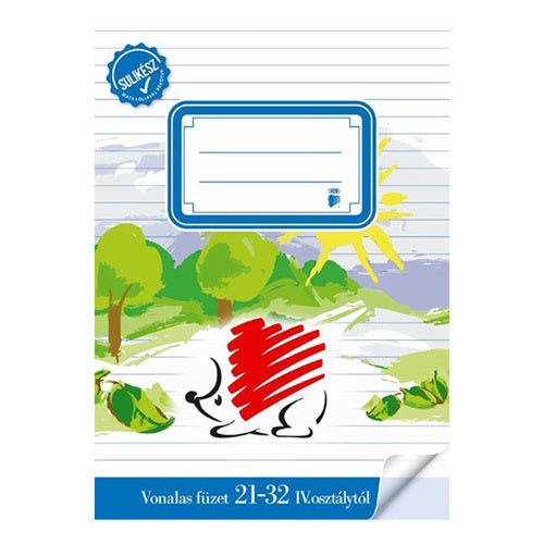 Füzet Ico Süni kisalakú bekötött sulikész vonalas 21-32 4.osztályos