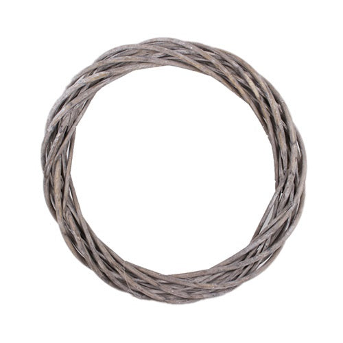 Fűzkoszorú 40 cm, szürke