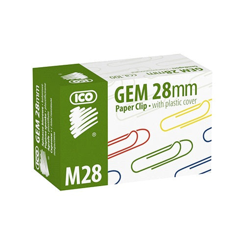 Gemkapocs Ico 28 mm színes 100 db/doboz