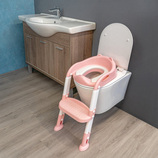 Lépcsős WC szűkítő rózsaszín