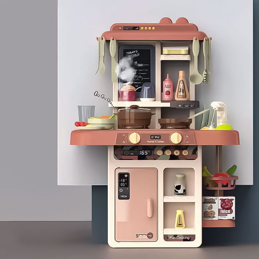 Gyerek játékkonyha hang- és fényhatásokkal, 42 részes készlet