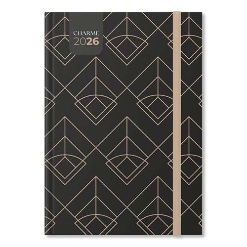Határidőnapló Period Charme B/5 heti Antracit papír 2026
