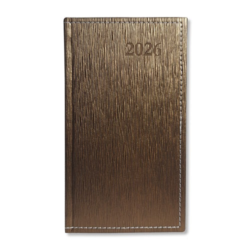 Határidőnapló Period Lamé Zsebnaptár álló körbev. Lamé bronz 2026