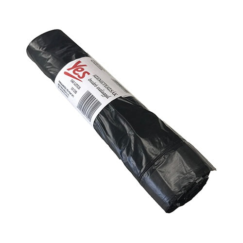 Szemeteszsák 160l 80x120 cm 10 db/tekercs fekete
