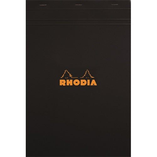 Jegyzettömb Clairefontaine Rhodia Black A/6 80 lapos kockás