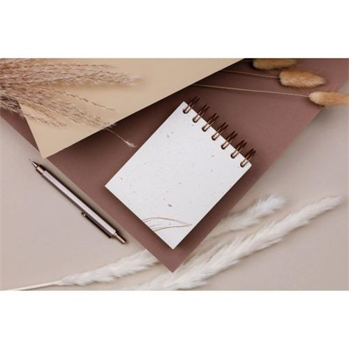 Jegyzettömb spirálos Clairefontaine Tulip paper 9x11 cm 160 lapos sima