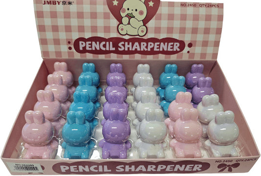 Nyuszi hegyező, 1 lyukú, 5 cm magas, többféle szín