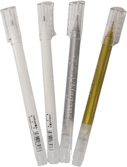 Zseléstoll készlet, 4 db-os (fehér, arany, ezüst), 0,8mm, JD-2289-4