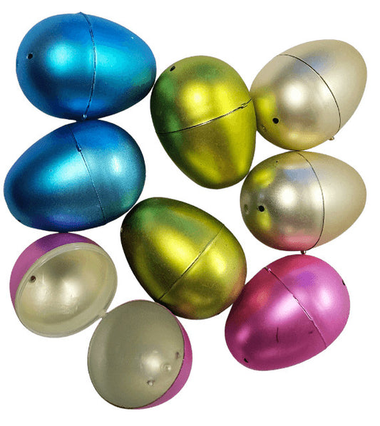 Tojások, műanyag, tölthető, 8 db/csomag, 5,5cm-es