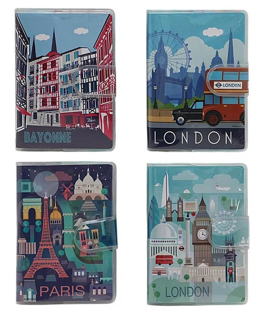 Városos notesz, A/6, tépőzáras záródással, többféle változat (1600-43)