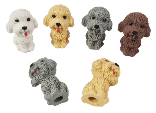 Radír ceruza végére, kutyás, kb. 2,5x3,5cm, ER-6396, 4 féle