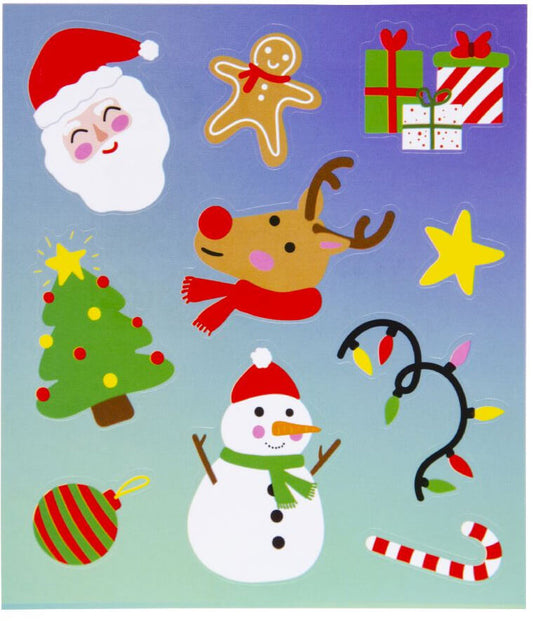 Karácsonyi matrica, 10x11cm