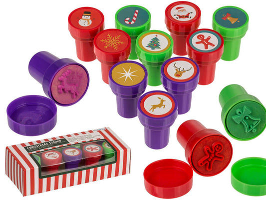 Karácsonyi nyomda szett, önfestékező, 10 db-os