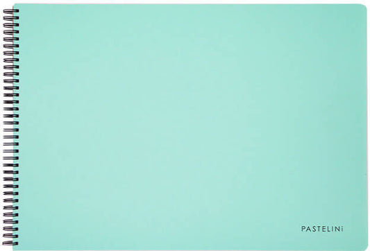 Spirál vázlatfüzet A/4, 40 lap 190g, PASTELINI, pasztell zöld