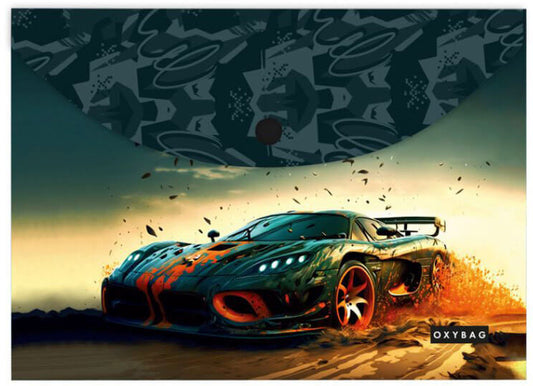 Irattartó tasak A/4, patentos, műanyag, Car, Speed Acceleration