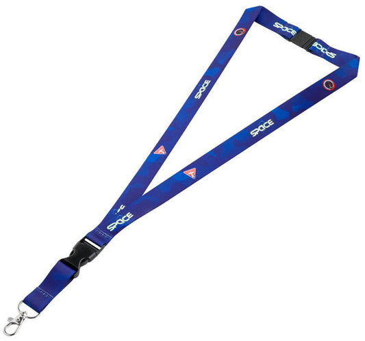 Space kulcstartó, nyakba akasztós, 55x2cm, Mars, kék