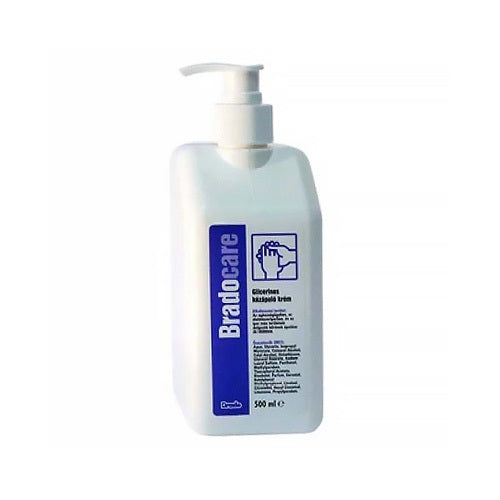 Kézkrém munkavédelmi Bradocare 500 ml pumpás glicerines