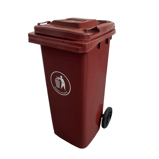 Hulladéktároló 120L barna