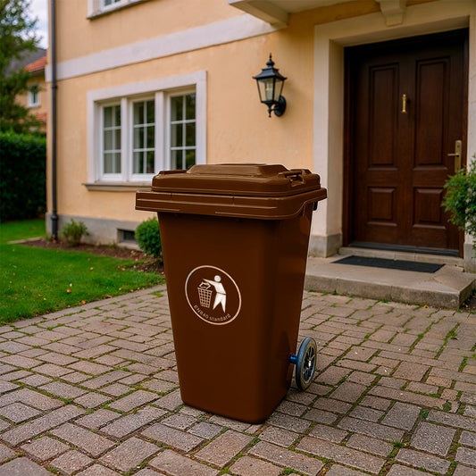 Hulladéktároló 240L barna