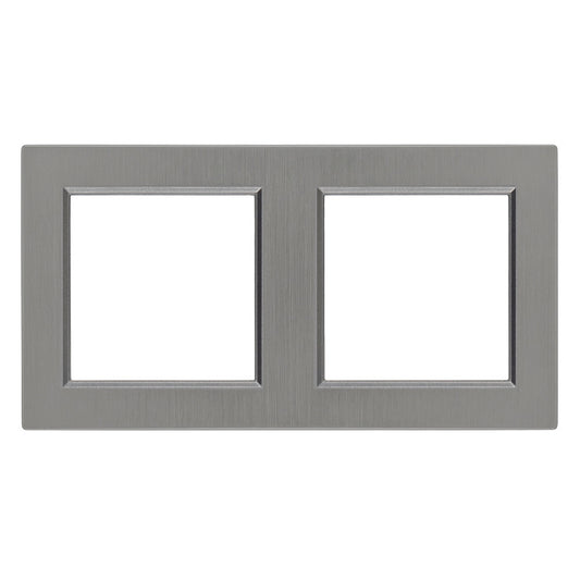 Nova kettes keret vízszintes szürke szálcsiszolt