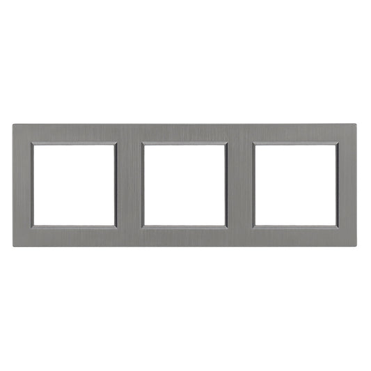 Nova hármas keret vízszintes szürke szálcsiszolt