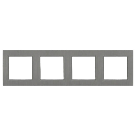 Nova négyes keret vízszintes szürke szálcsiszolt