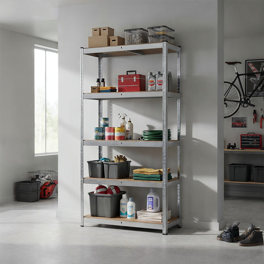 Nagy teherbírású polc 180x90x30 cm 175 kg króm