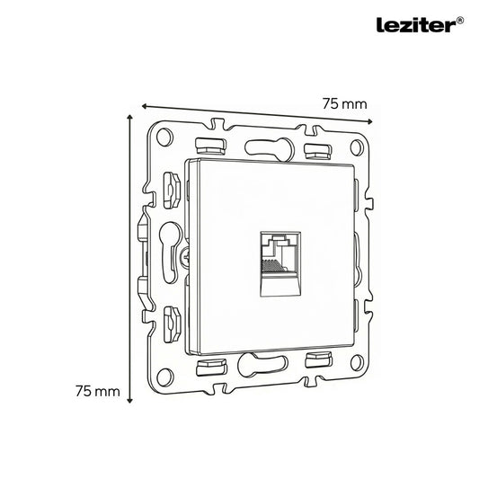 Nova UTP aljzat RJA-45 fehér