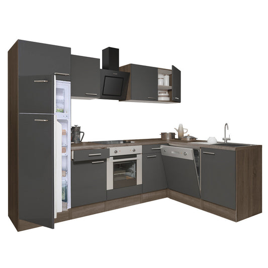 Yorki 280 sarok konyhabútor alsó sütős felülfagyasztós hűtős kivitelben