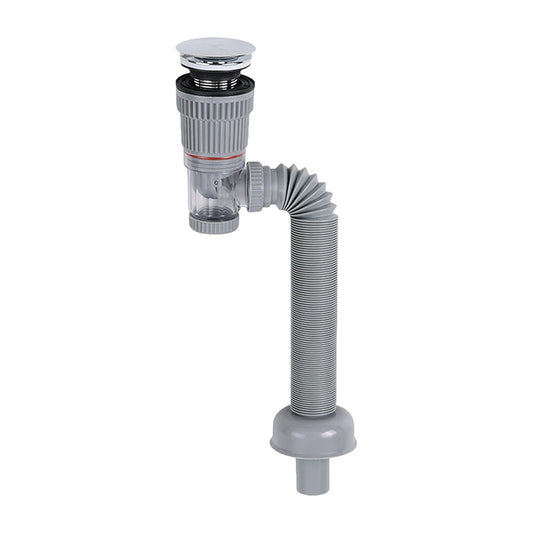 Klikk-Klakk leeresztő normál mosdóhoz bűzzáróval flexibilis csővel