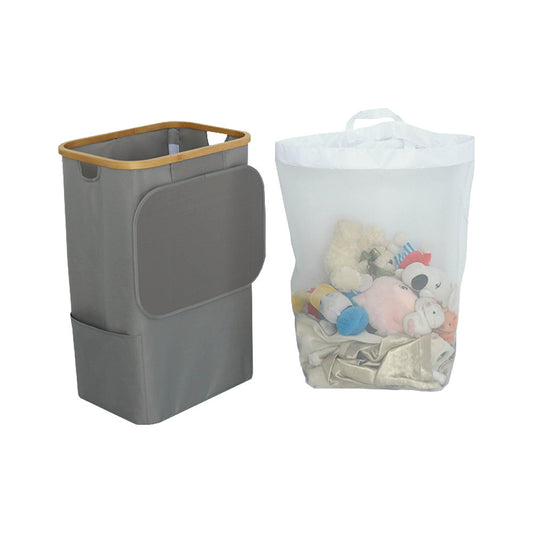 Szennyeskosár 100L szürke 44x33x67 cm