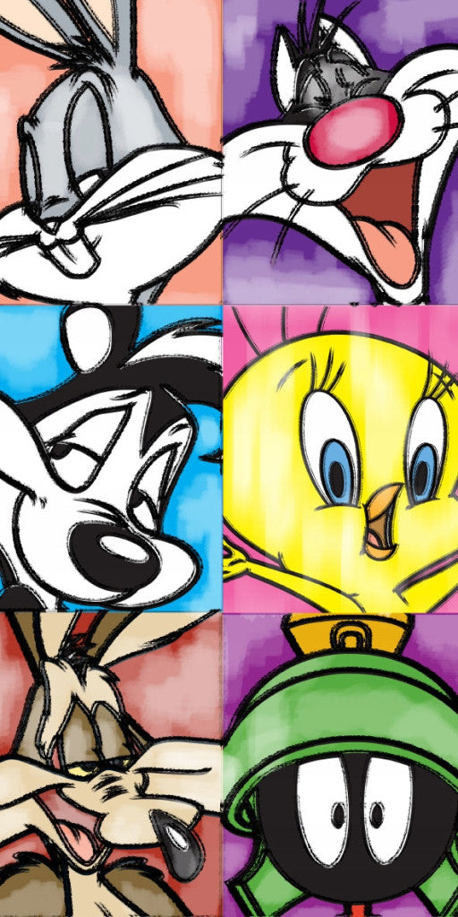 Bolondos dallamok (Looney Tunes) 100% pamut strandtörölköző 70x140cm