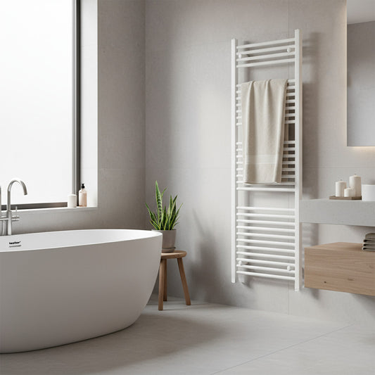 Egyenes törölközőszárító radiátor 1600x600 mm fehér