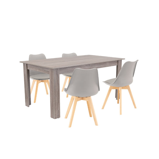 Lola 4+1 étkező garnitúra szürke-yorki tölgy