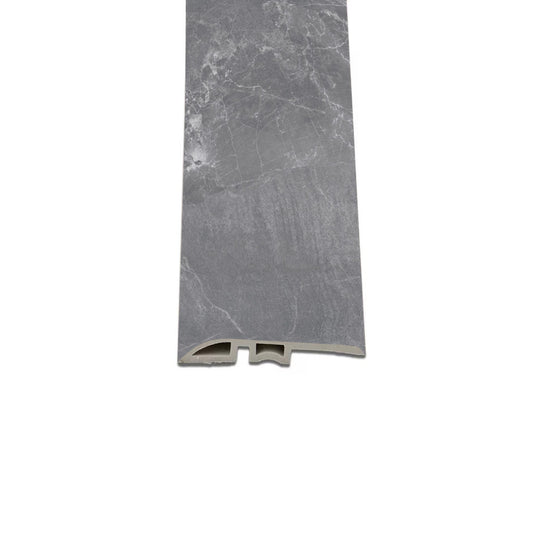Vinyl SPC padló szintkiegyenlítő Fjord márvány mintás sötét szürke 2400x45x8 mm