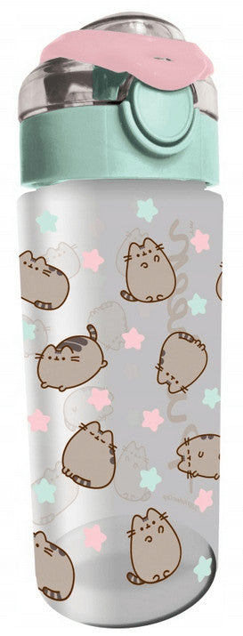 Pusheen cicás kulacs 500ml, zöld-rózsaszín