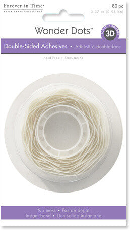 Ragasztó gyöngyök, kétoldalú, 9,5mm-es, 80 db-os