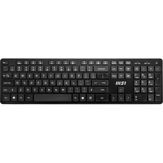 MSI ACCY Bill, RF1430 Vezetéknélküli billenytűzet + MA04W Vezetéknélküli egér, Fekete