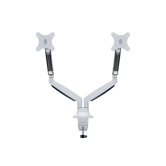 MULTIBRACKETS 2 karos asztali konzol, M Deskmount Gas Spring Dual White (15-27", max.VESA: 100x100 mm, 9 kg)