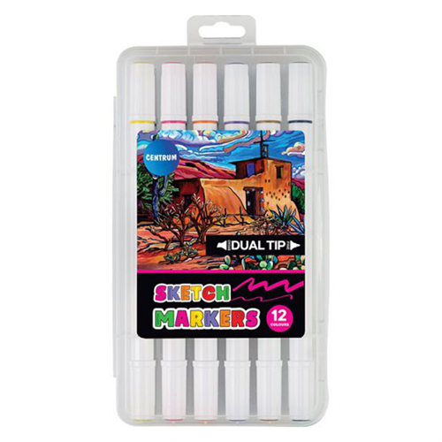 Marker Centrum Dual Tip 12 db-os klt.
