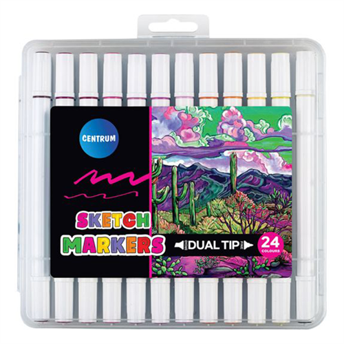 Marker Centrum Dual Tip 24 db-os klt.
