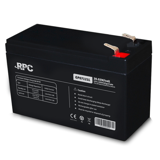 NJOY RPC GP07121L Akkumulátor 12V, 20.02W, gondozásmentes T1/F1