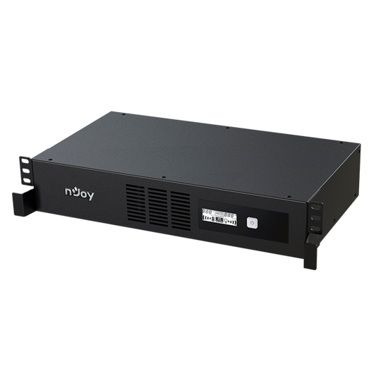 NJOY Szünetmentes Code 800, 800VA, 480W, Line-Interactive, rack (2U), LCD display