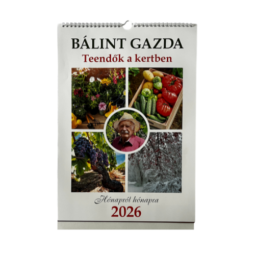 Naptár fali pd BÁLINT GAZDA Teendők a kertben 30x42 cm 2026