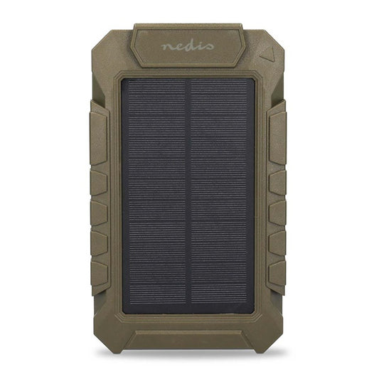 Nedis WCPBK80GN 8000mAh külső akku (powerbank) beépített napelem panellal, ideális vadkamerákhoz, 5V, 6V, 12V, IPX56