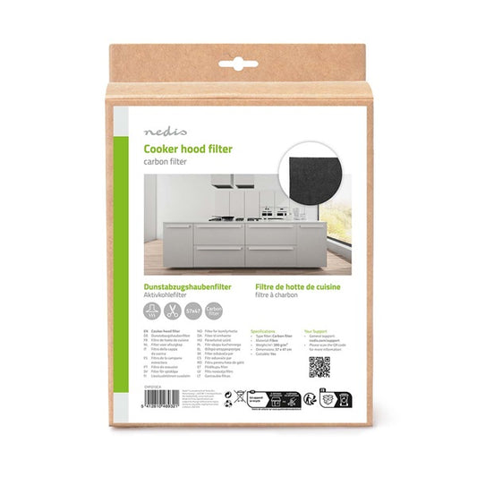Nedis CHFI212CA univerzális páraelszívó (filter) szénszűrő, 57 x 47 cm