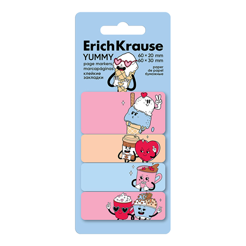 Oldaljelölő papír ErichKrause Yummy 80 lapos